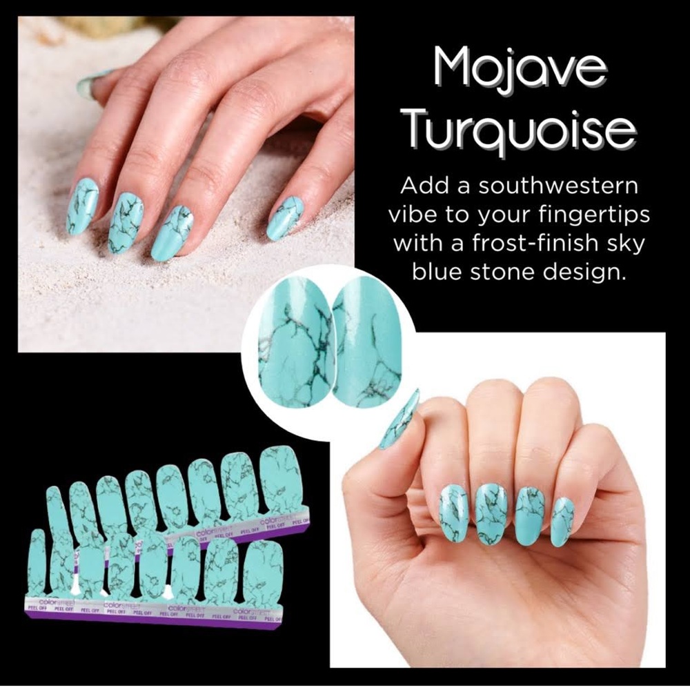 Retired Color Street Nail Strips - Mojave Turquoise